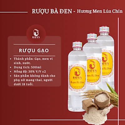 Rượu gạo Bà Đen chai pet 500ml