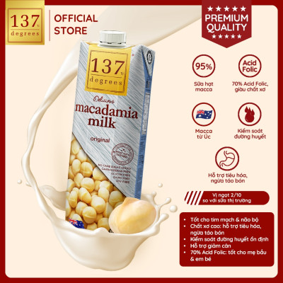 Sữa hạt Macca Nguyên chất 137 DEGREES 1000ml