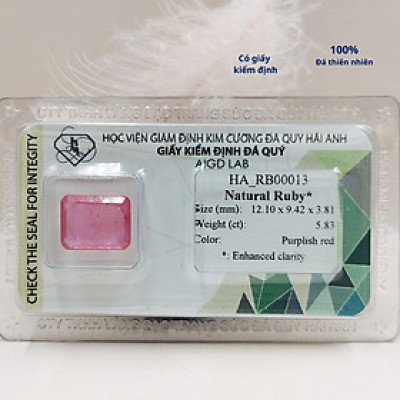 Viên đá Ruby thiên nhiên_HA-RB00013