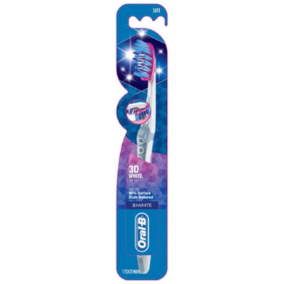 Bàn Chải Đánh Răng Oral-B Trắng Sáng 3D Vỉ 1