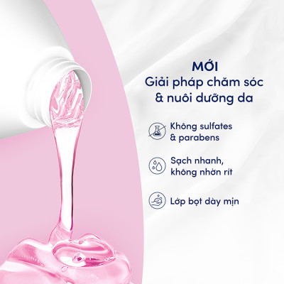 Sữa Tắm Serum Dove Pro-Ceramide Hoa Sakura và Muối Hồng Giúp Da Đàn Hồi Và Căng Bóng 500g