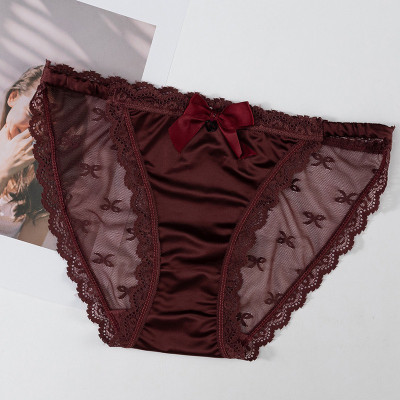 Combo 5 quần lót nữ phi lụa phối ren Voronin Q8234 – Mềm mịn, sexy, co giãn 4 chiều