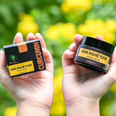 Bộ làm sạch và dưỡng trắng da mặt Wonmom (1 sữa rửa mặt hữu cơ+ 1 kem nghệ tươi)