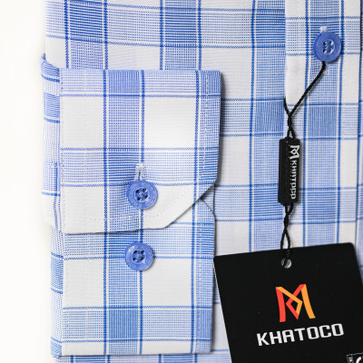 Áo sơ mi tay dài Khatoco vải tre