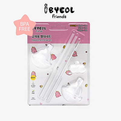 Bộ ống hút thay thế cho bé IBYEOL Friends (chính hãng Hàn Quốc)