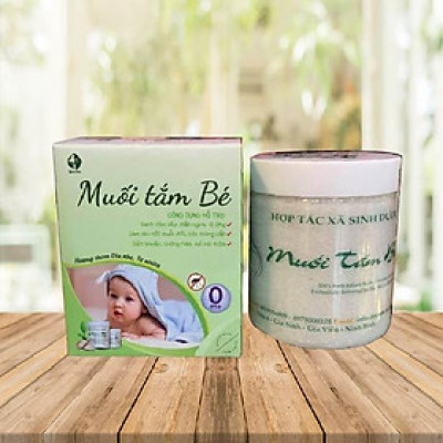 2 Hộp Muối Tắm Bé Độc Mộc 400G - Muối Tắm Bé Sinh Dược Làm Giảm Rôm Sẩy, Hăm Tả, Cứt Trâu, Mẩn Ngứa, Mồ Hôi Trộm CHo Bé An Toàn Cho Cả Trẻ Sơ Sinh