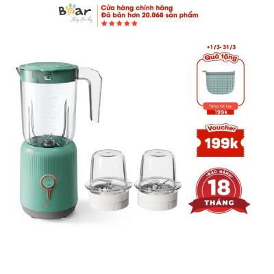 Máy xay đă năng 3 trong 1 BEAR BL-B10V2 xay thịt, hoa quả, nhanh chóng, tiện lợi - Hàng nhập khẩu