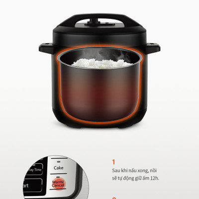 Nồi áp suất điện tử Lock&Lock EJP666SLV 6 Lít - Hàng chính hãng
