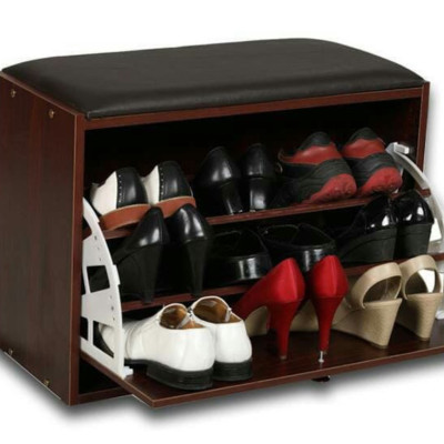 Tủ giày thông minh Tundo có đệm ngồi mini gỗ nệm tiện lợi giá rẻ