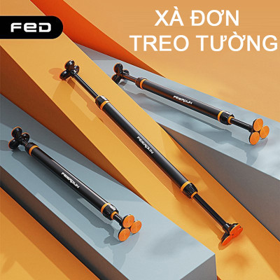 Xà Đơn Gắn Cửa FED-0228 | Kích thước 115-140cm (Chịu lực 400kg - Có chốt khóa an toàn khi gắn xà - Dễ dàng tháo lắp không cần khoan tường)