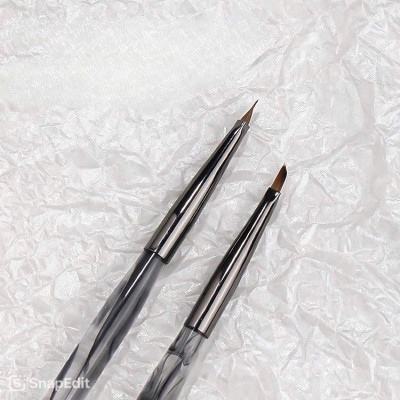 Cọ Tam Giác Vẽ Nail Cán Trong, Cọ Đầu Chéo, Đầu Xéo Đầu Nhỏ, Cọ Vẽ Nail, Hoa, Lá Tiện Lợi