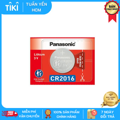 {Panasonic VN nhập khẩu} Pin Cúc Áo Panasonic  CR2016 3V Lithium dùng cho đồng hồ, thiết bị điện tử...