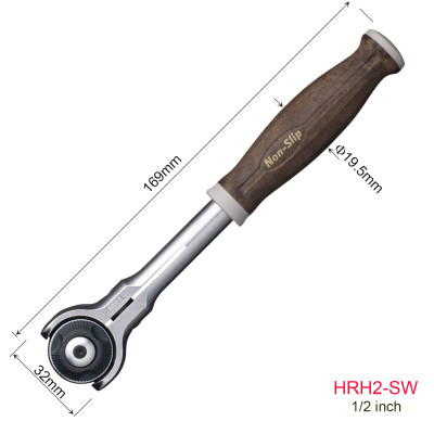 Cần xiết lắc léo tự động 2 chiều tay cầm bằng gỗ Vessel (Nhật Bản)