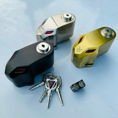 Khoá đĩa xe máy chống trộm, báo động Kirito cao cấp
