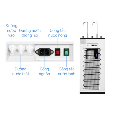 Máy lọc nước RO nóng nguội lạnh Kangaroo 10 lõi  KG10A17  - HÀNG CHÍNH HÃNG - CHỈ GIAO HCM