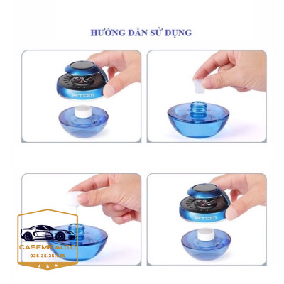 Nước Hoa Ô Tô Cánh Quạt Xoay Bằng Năng Lượng Mặt Trời Tỏa Hương Thơm Từ Thiên Nhiên