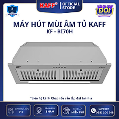 Máy hút mùi âm toàn phần mặt kính 700mm KAFF KF-BI70H - Hàng Chính Hãng