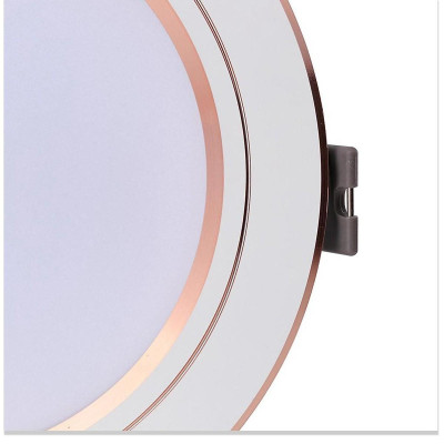 Đèn LED Downlight âm trần đổi màu 12W Rạng Đông AT10 ĐM 110/12W, Viền mạ vàng tinh tế