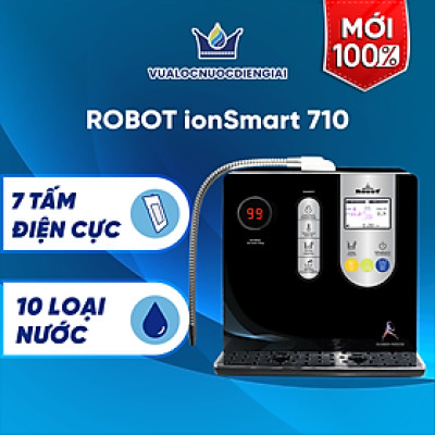 Máy Lọc Nước Điện Giải iON Kiềm ROBOT iONSmart 710 Nóng Thông Minh - Hàng Chính Hãng