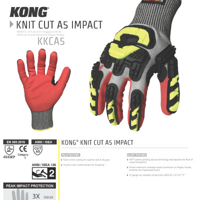 GĂNG TAY KONG CHỐNG CẮT, CHỐNG VA ĐẬP CODE KKCA5