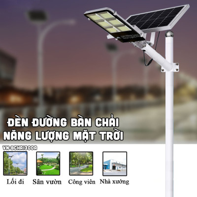 Đèn đường năng lượng mặt trời 300w