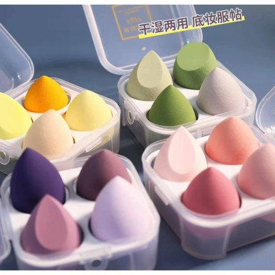 Hộp 4 Bông Mút Trang Điểm