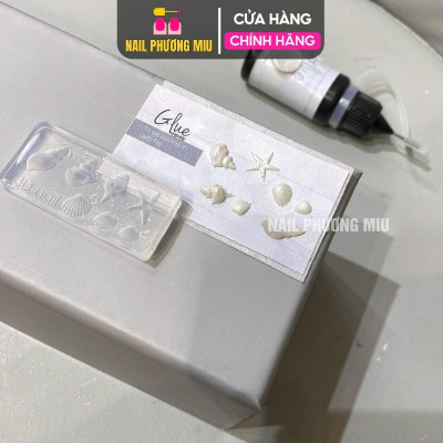 Khuôn in 3D Silicon Tạo Hình Sao Sò Ốc Biển 7 Mẫu To Nhỏ Làm Nail Mùa Hè Siêu Xinh, Thiết Kế Đáng Yêu Trang Trí Móng Nghệ Thuật
