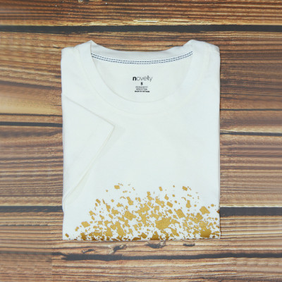 Áo thun nam cổ tròn NOVELTY vải Cotton co giãn,dày dặn 210145N