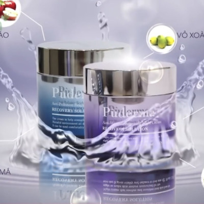 Bộ Kem Dưỡng Trắng Da Ban Ngày (kem ngày nâng cấp Luxury Exosome) và Ban Đêm Puderma: Nâng Cơ, Chống chảy xệ, Giảm nếp nhăn, bật tone trang điểm.