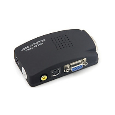 Bộ chuyển đổi AV video sang VGA (đen) - Hàng Nhập Khẩu