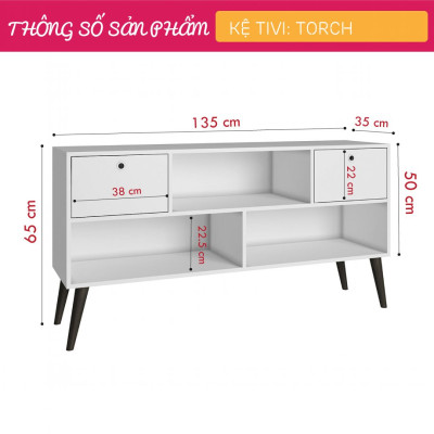 Kệ tivi gia đình đẹp kiểu dáng nhỏ gọn SMLIFE Torch