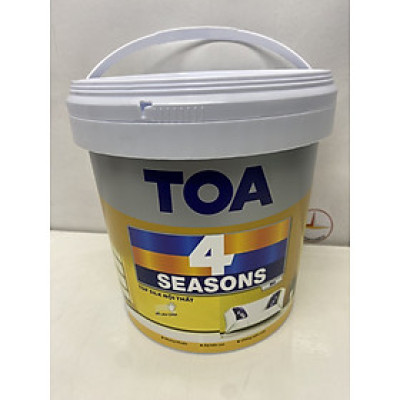 Sơn nước Toa 4 Season Top Silk dễ lau chùi nội thất màu vàng kem 8792 _5L