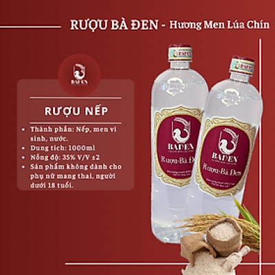 Rượu nếp Bà Đen chai pet 1000ml