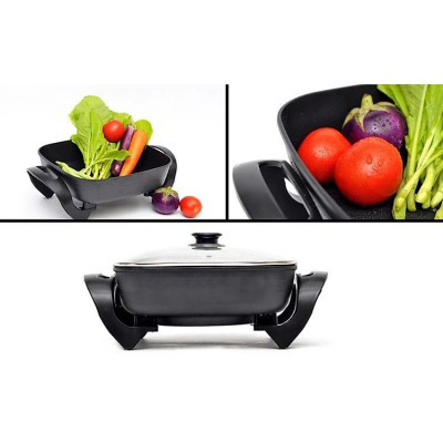 Nồi Chảo Lẩu Điện Vuông Đa Năng - DTCLD01, Giao mầu ngẫu nhiên - Hàng nhập khẩu