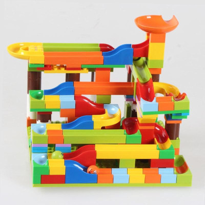 Bộ Xếp Hình Cầu Trượt Thả Bi 206 Chi Tiết Cho Bé Đồ Chơi Xếp Hình Phát Triển Trí Tuệ