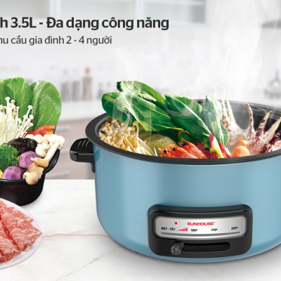 Nồi Lẩu Điện Sunhouse SHD4527 (3.5L) - Hàng Chính Hãng