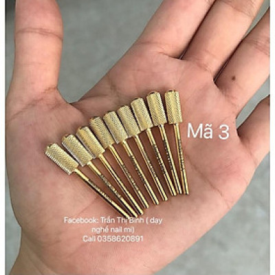 Đầu mài USA ( vàng), đầu mài móng tay có bo  đầu mài móng khong sợ chảy máu, mài phá, mài khoé, mài mịn, đầu mài Mỹ