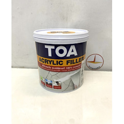 Keo xử lý nứt tường, trám vá lỗ đinh TOA Acrylic Filler 1 kg/Lon