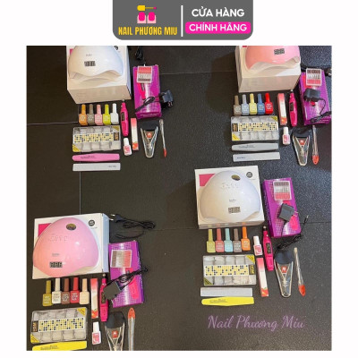 Combo Nail Cơ Bản Cá Nhân Số 9, Làm Nail Tại Nhà, Bao Gồm Máy Hơ, Máy Mài Tiện Lợi, Phù Hợp Người Mới, Nail Phương Miu Nữ Women