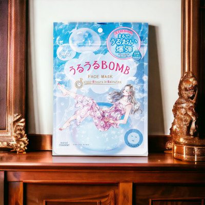 Mặt Nạ Giấy Phục Hồi 8 Phút Kosé Clear Turn Moisturizing Face Mask (7 Tấm)