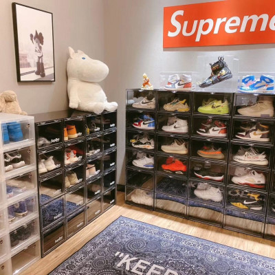 Combo 10 Hộp Đựng Giày, Tủ Đựng Giày Kệ Giày Xịn Cửa Nắp Nam Châm Lắp Ráp Thông Minh Song Anh