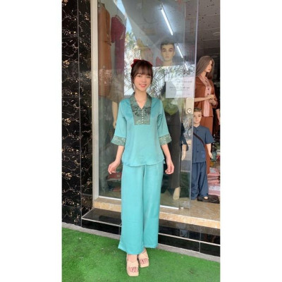 ĐỒ LAM ĐI CHÙA  Mẫu Lụa - Tơ phối Gấm Cao Cấp