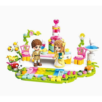  KEEPPLAY - 32027 Bộ đồ chơi xếp hình mô hình Tiệc trà ờ cánh đồng hoa