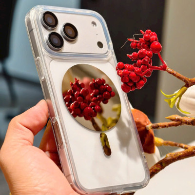 Ốp lưng trong suốt gương MirrorMag hỗ trợ selfie sạc từ tính nam châm magnetic không dây cho iPhone 17 Pro Max / 17 Air hiệu WIWU Mirror Viền TPU lưng PC chống ố, đệm khí chống sốc, viền bảo vệ camera - Hàng nhập khẩu