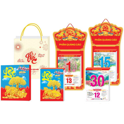 Lịch Bloc Siêu Cực Đại 2026 - Rạng Rỡ Việt Nam - Mở Cửa Tương Lai - Đại Việt Á DVA03B - Chữ Lộc