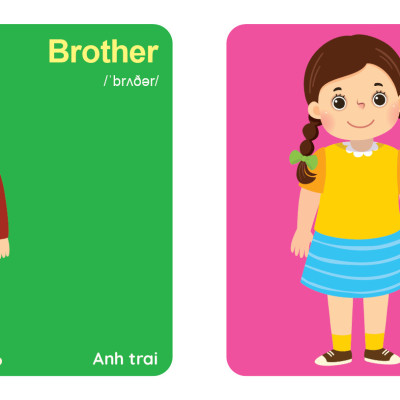 Bộ Sách - My First Picture Book 2 - Song Ngữ Anh Việt - Bìa Cứng 8 Chủ Đề Quét QR File Nghe