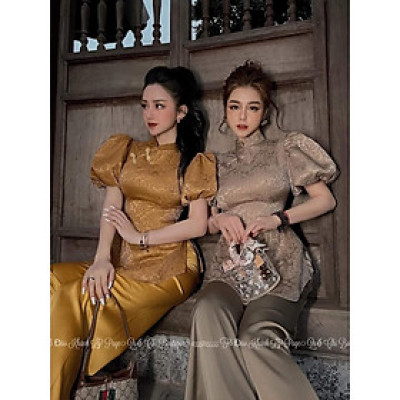 SET GẤM THƯỢNG HẢI CAO CẤP SJ08 (mẫu cổ kín )