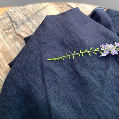 Áo sơ mi nam dài tay trơn cổ bẻ basic vải Linen sợi tự nhiên mềm mát