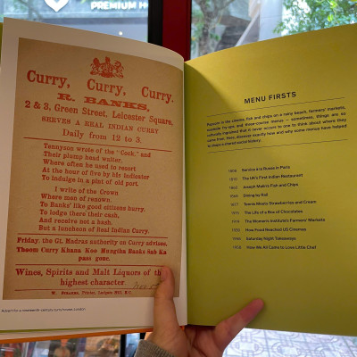 Sách - The Menu: History on a Plate by Eve Marleau | History English Book / Ngoại văn Bìa cứng