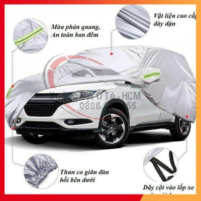 Bạt Phủ Xe Ô Tô 3 Lớp Tráng Nhôm Cao Cấp, Áo Trùm Bảo Vệ Xe TOYOTA INNOVA, Bạc Phủ Trùm Bảo Vệ Che Nắng